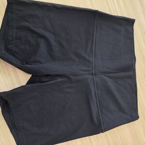 lululemon athletica Black Ribbed Bike Shorts 6"